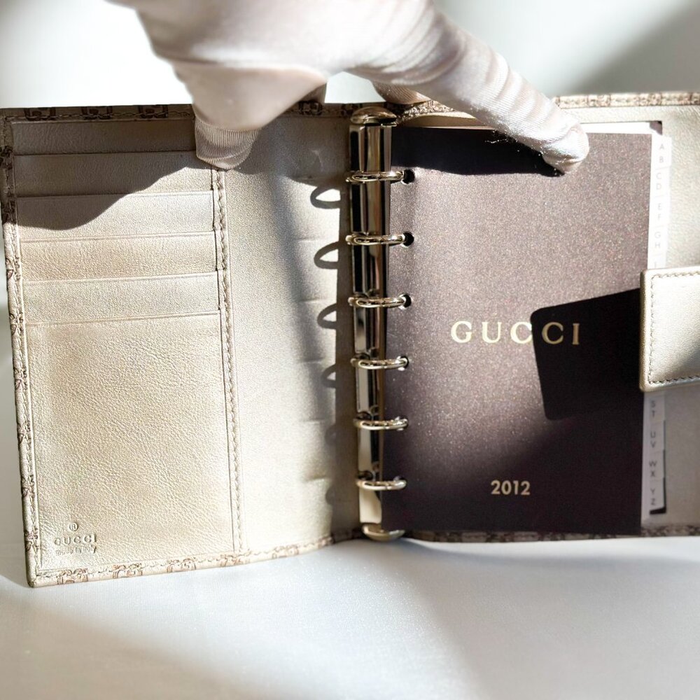 Gucci Bronze Agenda Small PM Size - Picture 5 of 13